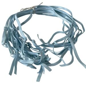 00452 - 12 piece Light Blue Bra Straps Replacement Adjustable Elastic Straps NEW